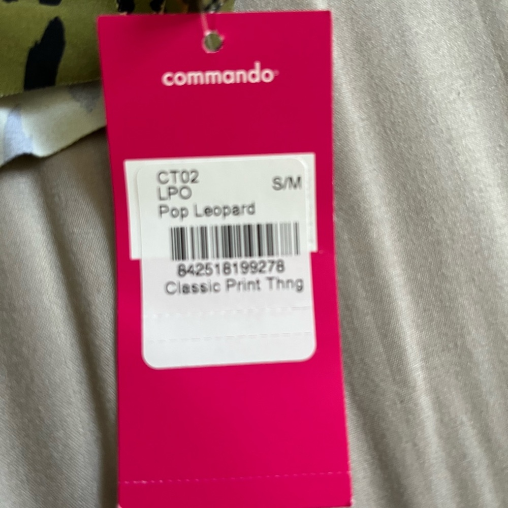 Commando classic print thong, pop leopard ,size S/M. New with tags. - Picture 8 of 8